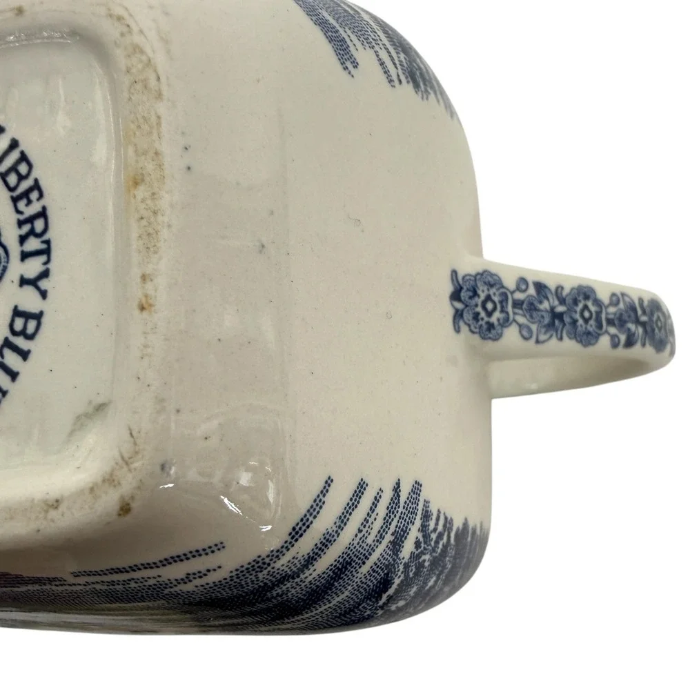 Liberty Blue Paul Revere Creamer & Betsy Ross Sugar Bowl Set England